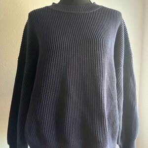 Ann Taylor Women's Navy Crewneck Sweater